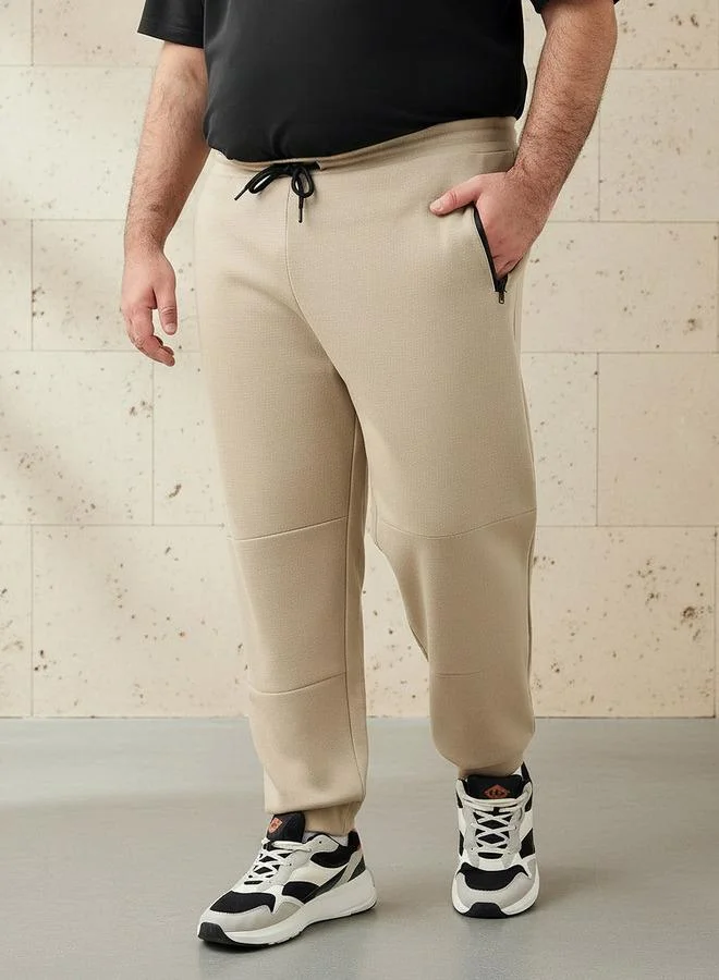 ماكسيم بنطلون رياضي رجالي بقصة عادية وتفاصيل مقصوصة وملصقة